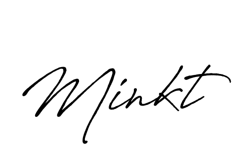 How to make Minkt signature? Antro_Vectra_Bolder is a professional autograph style. Create handwritten signature for Minkt name. Minkt signature style 7 images and pictures png