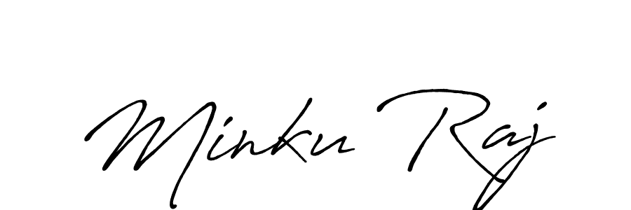 You should practise on your own different ways (Antro_Vectra_Bolder) to write your name (Minku Raj) in signature. don't let someone else do it for you. Minku Raj signature style 7 images and pictures png