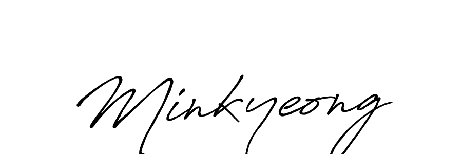 How to make Minkyeong name signature. Use Antro_Vectra_Bolder style for creating short signs online. This is the latest handwritten sign. Minkyeong signature style 7 images and pictures png