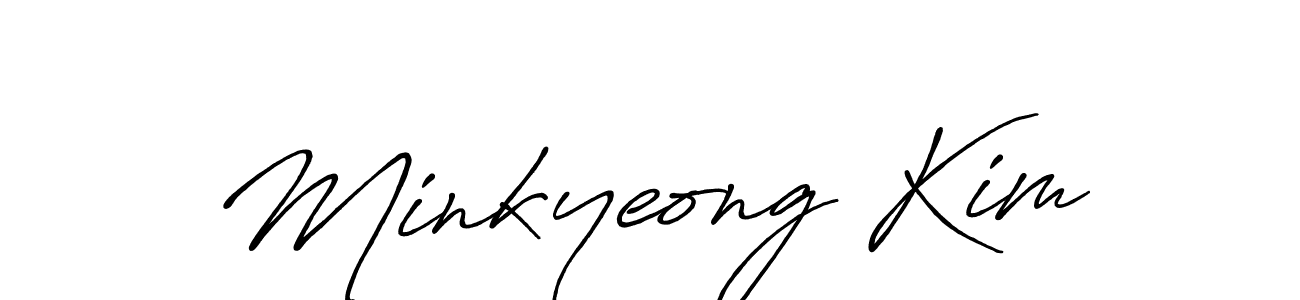 Also we have Minkyeong Kim name is the best signature style. Create professional handwritten signature collection using Antro_Vectra_Bolder autograph style. Minkyeong Kim signature style 7 images and pictures png