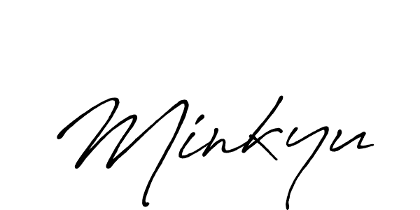 Also we have Minkyu name is the best signature style. Create professional handwritten signature collection using Antro_Vectra_Bolder autograph style. Minkyu signature style 7 images and pictures png
