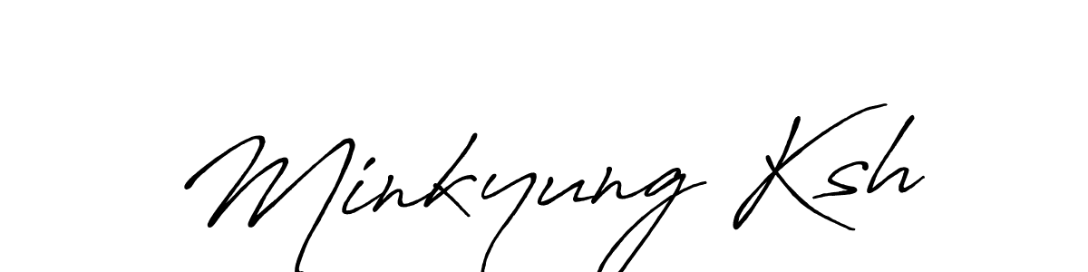 How to Draw Minkyung Ksh signature style? Antro_Vectra_Bolder is a latest design signature styles for name Minkyung Ksh. Minkyung Ksh signature style 7 images and pictures png