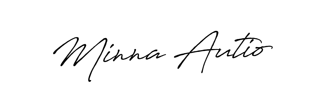 It looks lik you need a new signature style for name Minna Autio. Design unique handwritten (Antro_Vectra_Bolder) signature with our free signature maker in just a few clicks. Minna Autio signature style 7 images and pictures png
