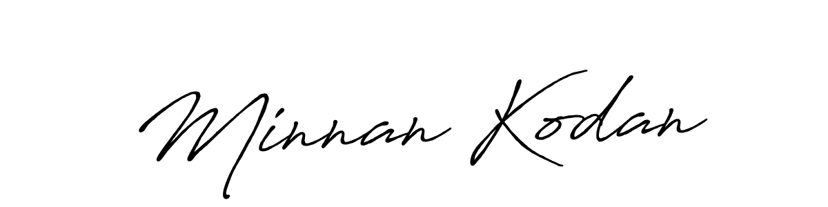 Design your own signature with our free online signature maker. With this signature software, you can create a handwritten (Antro_Vectra_Bolder) signature for name Minnan Kodan. Minnan Kodan signature style 7 images and pictures png