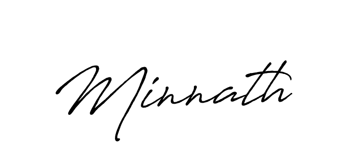 How to make Minnath signature? Antro_Vectra_Bolder is a professional autograph style. Create handwritten signature for Minnath name. Minnath signature style 7 images and pictures png