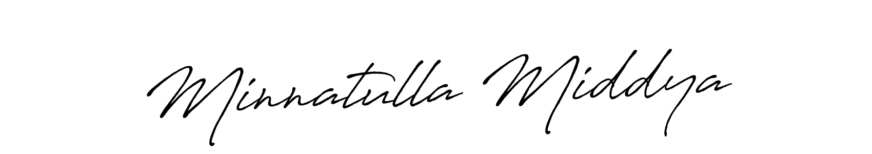Here are the top 10 professional signature styles for the name Minnatulla Middya. These are the best autograph styles you can use for your name. Minnatulla Middya signature style 7 images and pictures png