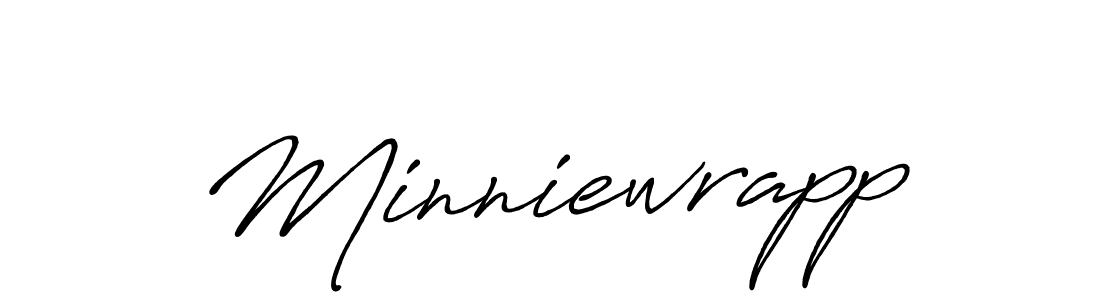 How to make Minniewrapp name signature. Use Antro_Vectra_Bolder style for creating short signs online. This is the latest handwritten sign. Minniewrapp signature style 7 images and pictures png