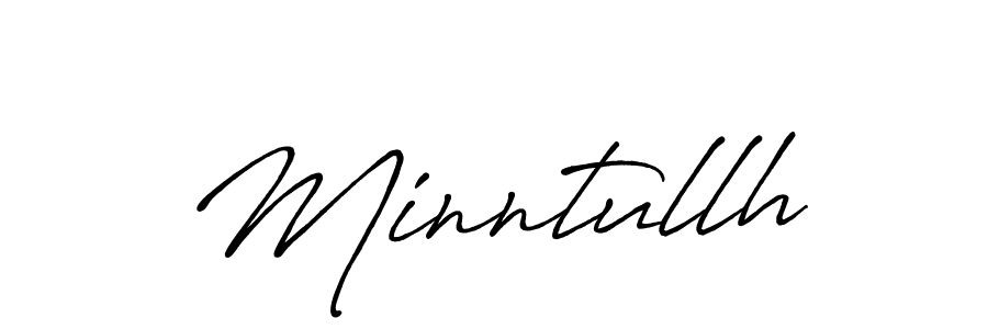 How to make Minntullh name signature. Use Antro_Vectra_Bolder style for creating short signs online. This is the latest handwritten sign. Minntullh signature style 7 images and pictures png