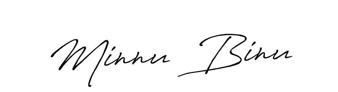 Antro_Vectra_Bolder is a professional signature style that is perfect for those who want to add a touch of class to their signature. It is also a great choice for those who want to make their signature more unique. Get Minnu  Binu name to fancy signature for free. Minnu  Binu signature style 7 images and pictures png