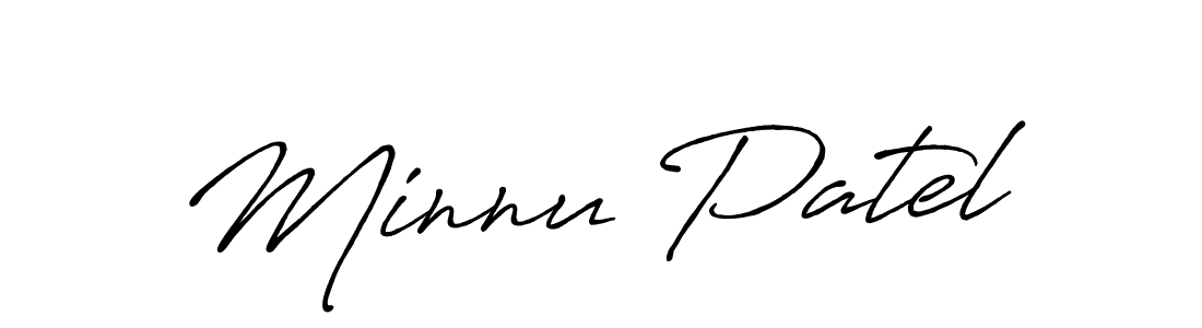 It looks lik you need a new signature style for name Minnu Patel. Design unique handwritten (Antro_Vectra_Bolder) signature with our free signature maker in just a few clicks. Minnu Patel signature style 7 images and pictures png