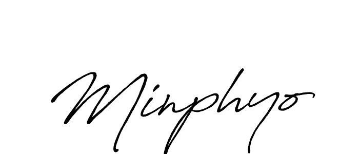 How to make Minphyo name signature. Use Antro_Vectra_Bolder style for creating short signs online. This is the latest handwritten sign. Minphyo signature style 7 images and pictures png