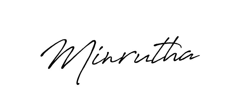 Once you've used our free online signature maker to create your best signature Antro_Vectra_Bolder style, it's time to enjoy all of the benefits that Minrutha name signing documents. Minrutha signature style 7 images and pictures png