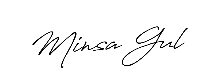 You should practise on your own different ways (Antro_Vectra_Bolder) to write your name (Minsa Gul) in signature. don't let someone else do it for you. Minsa Gul signature style 7 images and pictures png
