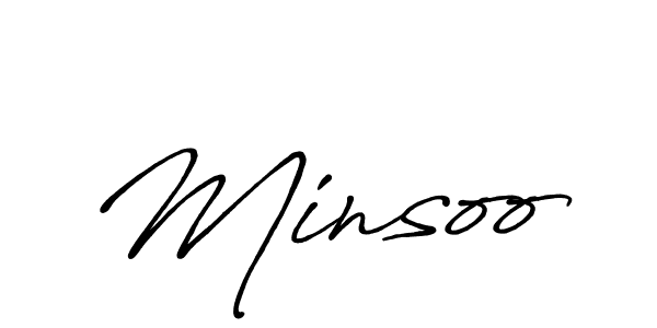 Similarly Antro_Vectra_Bolder is the best handwritten signature design. Signature creator online .You can use it as an online autograph creator for name Minsoo. Minsoo signature style 7 images and pictures png