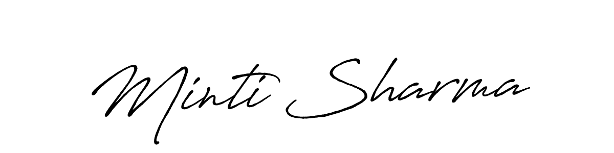 Make a beautiful signature design for name Minti Sharma. Use this online signature maker to create a handwritten signature for free. Minti Sharma signature style 7 images and pictures png