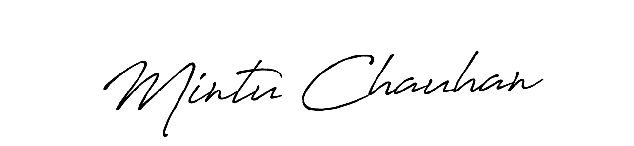 How to Draw Mintu Chauhan signature style? Antro_Vectra_Bolder is a latest design signature styles for name Mintu Chauhan. Mintu Chauhan signature style 7 images and pictures png