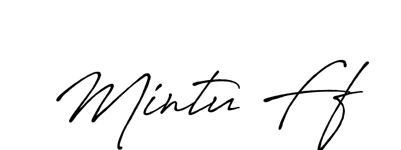Similarly Antro_Vectra_Bolder is the best handwritten signature design. Signature creator online .You can use it as an online autograph creator for name Mintu Ff. Mintu Ff signature style 7 images and pictures png