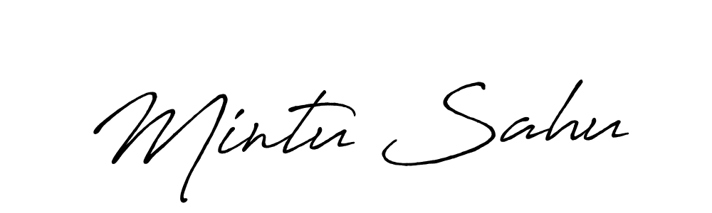 Also You can easily find your signature by using the search form. We will create Mintu Sahu name handwritten signature images for you free of cost using Antro_Vectra_Bolder sign style. Mintu Sahu signature style 7 images and pictures png