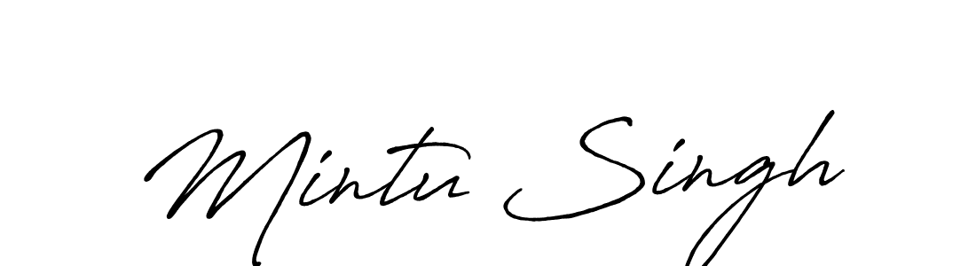 Once you've used our free online signature maker to create your best signature Antro_Vectra_Bolder style, it's time to enjoy all of the benefits that Mintu Singh name signing documents. Mintu Singh signature style 7 images and pictures png