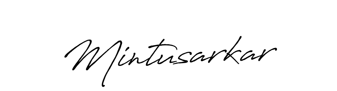 How to make Mintusarkar signature? Antro_Vectra_Bolder is a professional autograph style. Create handwritten signature for Mintusarkar name. Mintusarkar signature style 7 images and pictures png