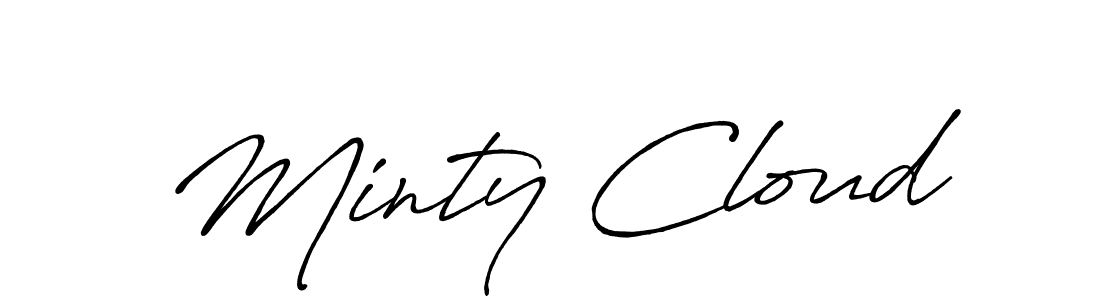Similarly Antro_Vectra_Bolder is the best handwritten signature design. Signature creator online .You can use it as an online autograph creator for name Minty Cloud. Minty Cloud signature style 7 images and pictures png