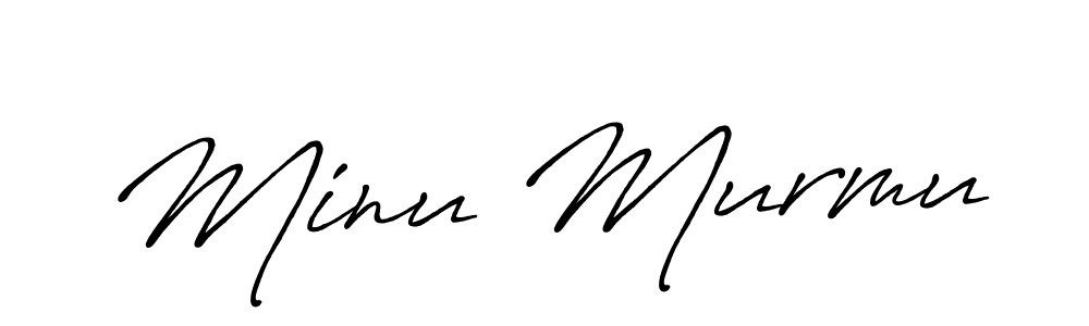 How to make Minu Murmu signature? Antro_Vectra_Bolder is a professional autograph style. Create handwritten signature for Minu Murmu name. Minu Murmu signature style 7 images and pictures png