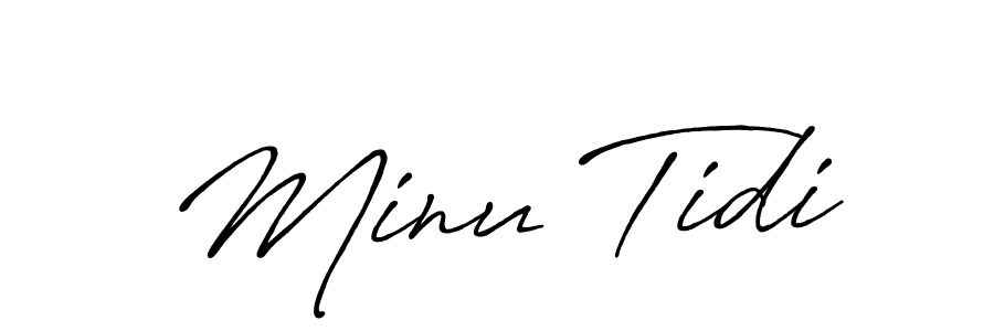 Make a beautiful signature design for name Minu Tidi. Use this online signature maker to create a handwritten signature for free. Minu Tidi signature style 7 images and pictures png