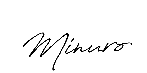 Antro_Vectra_Bolder is a professional signature style that is perfect for those who want to add a touch of class to their signature. It is also a great choice for those who want to make their signature more unique. Get Minuro name to fancy signature for free. Minuro signature style 7 images and pictures png