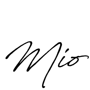 Create a beautiful signature design for name Mio. With this signature (Antro_Vectra_Bolder) fonts, you can make a handwritten signature for free. Mio signature style 7 images and pictures png