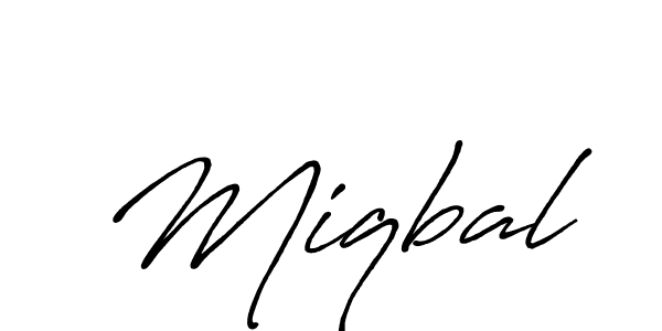 Once you've used our free online signature maker to create your best signature Antro_Vectra_Bolder style, it's time to enjoy all of the benefits that Miqbal name signing documents. Miqbal signature style 7 images and pictures png