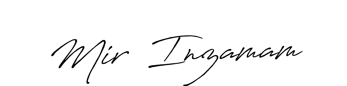 Design your own signature with our free online signature maker. With this signature software, you can create a handwritten (Antro_Vectra_Bolder) signature for name Mir  Inzamam. Mir  Inzamam signature style 7 images and pictures png