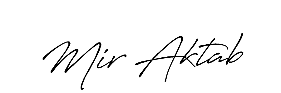 Use a signature maker to create a handwritten signature online. With this signature software, you can design (Antro_Vectra_Bolder) your own signature for name Mir Aktab. Mir Aktab signature style 7 images and pictures png