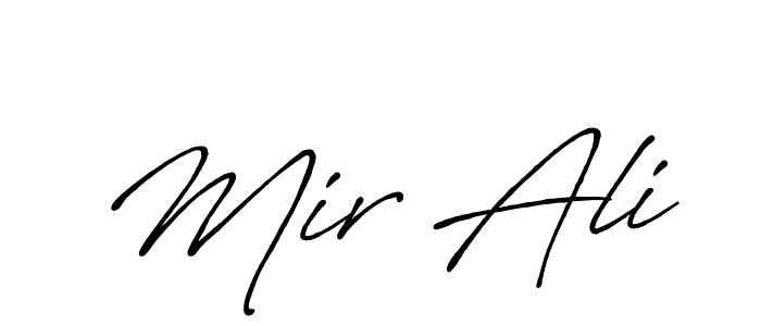 Design your own signature with our free online signature maker. With this signature software, you can create a handwritten (Antro_Vectra_Bolder) signature for name Mir Ali. Mir Ali signature style 7 images and pictures png