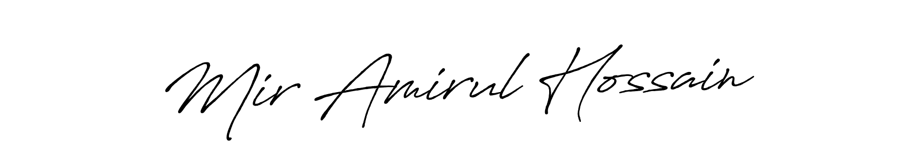if you are searching for the best signature style for your name Mir Amirul Hossain. so please give up your signature search. here we have designed multiple signature styles  using Antro_Vectra_Bolder. Mir Amirul Hossain signature style 7 images and pictures png