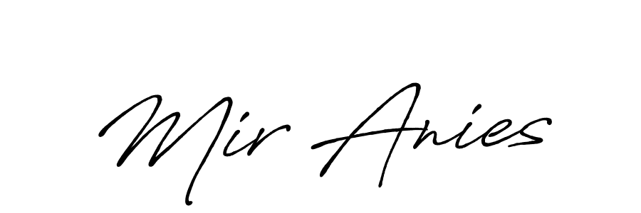 Similarly Antro_Vectra_Bolder is the best handwritten signature design. Signature creator online .You can use it as an online autograph creator for name Mir Anies. Mir Anies signature style 7 images and pictures png
