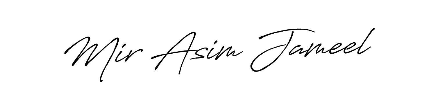 Also You can easily find your signature by using the search form. We will create Mir Asim Jameel name handwritten signature images for you free of cost using Antro_Vectra_Bolder sign style. Mir Asim Jameel signature style 7 images and pictures png