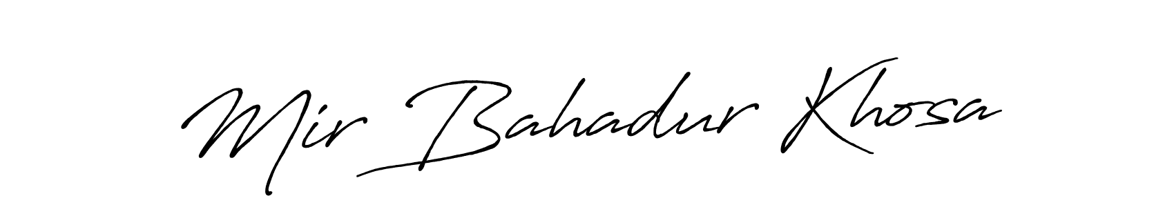 Make a beautiful signature design for name Mir Bahadur Khosa. With this signature (Antro_Vectra_Bolder) style, you can create a handwritten signature for free. Mir Bahadur Khosa signature style 7 images and pictures png
