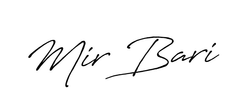 Mir Bari stylish signature style. Best Handwritten Sign (Antro_Vectra_Bolder) for my name. Handwritten Signature Collection Ideas for my name Mir Bari. Mir Bari signature style 7 images and pictures png