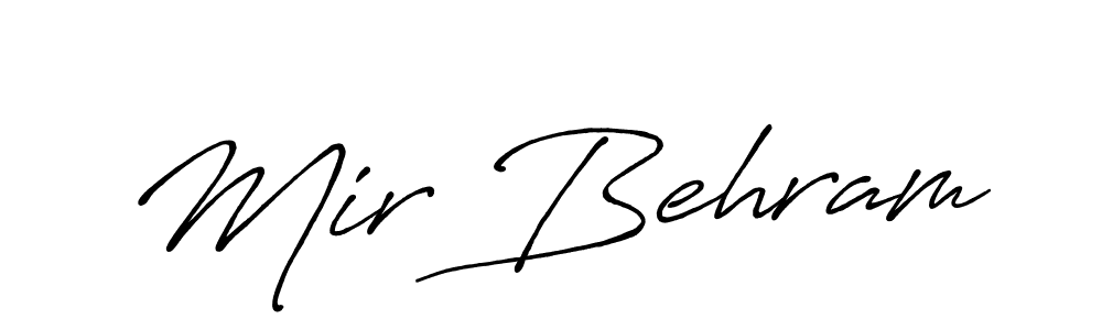Make a beautiful signature design for name Mir Behram. With this signature (Antro_Vectra_Bolder) style, you can create a handwritten signature for free. Mir Behram signature style 7 images and pictures png