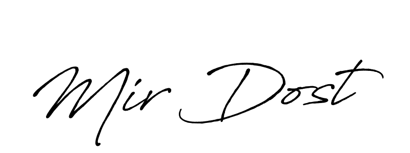How to make Mir Dost signature? Antro_Vectra_Bolder is a professional autograph style. Create handwritten signature for Mir Dost name. Mir Dost signature style 7 images and pictures png