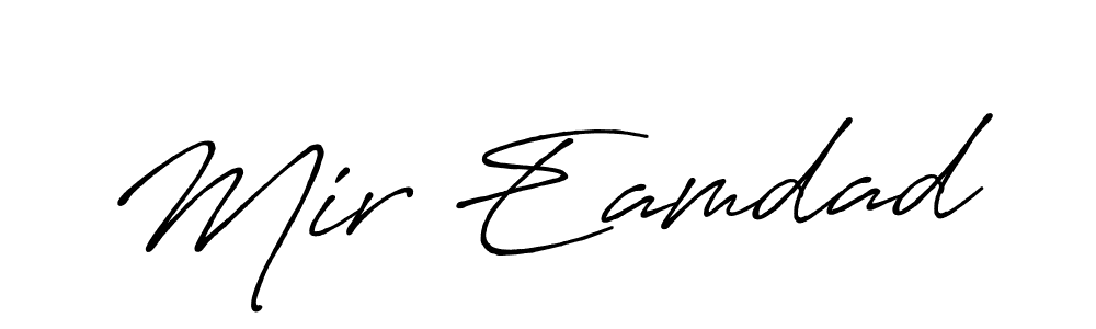 Design your own signature with our free online signature maker. With this signature software, you can create a handwritten (Antro_Vectra_Bolder) signature for name Mir Eamdad. Mir Eamdad signature style 7 images and pictures png