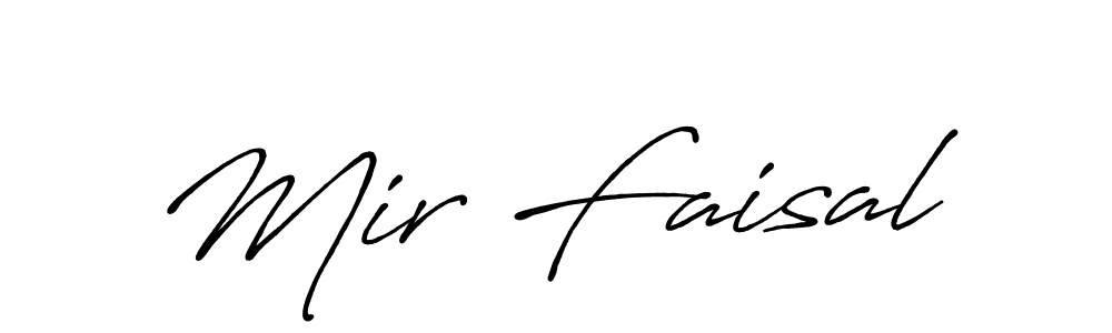 How to make Mir Faisal signature? Antro_Vectra_Bolder is a professional autograph style. Create handwritten signature for Mir Faisal name. Mir Faisal signature style 7 images and pictures png