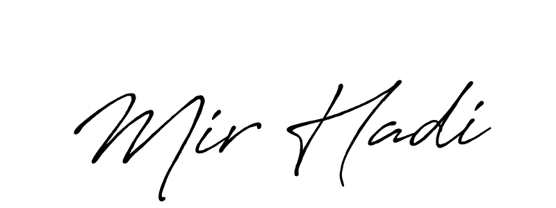 Make a short Mir Hadi signature style. Manage your documents anywhere anytime using Antro_Vectra_Bolder. Create and add eSignatures, submit forms, share and send files easily. Mir Hadi signature style 7 images and pictures png