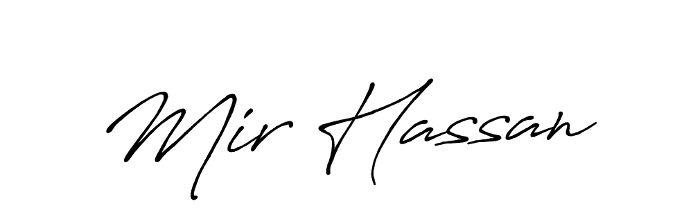 How to make Mir Hassan signature? Antro_Vectra_Bolder is a professional autograph style. Create handwritten signature for Mir Hassan name. Mir Hassan signature style 7 images and pictures png