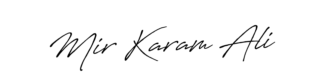 It looks lik you need a new signature style for name Mir Karam Ali. Design unique handwritten (Antro_Vectra_Bolder) signature with our free signature maker in just a few clicks. Mir Karam Ali signature style 7 images and pictures png