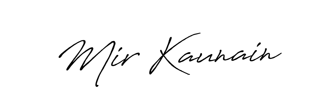 Also we have Mir Kaunain name is the best signature style. Create professional handwritten signature collection using Antro_Vectra_Bolder autograph style. Mir Kaunain signature style 7 images and pictures png