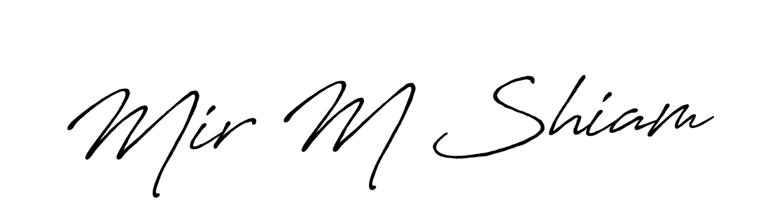 How to make Mir M Shiam signature? Antro_Vectra_Bolder is a professional autograph style. Create handwritten signature for Mir M Shiam name. Mir M Shiam signature style 7 images and pictures png