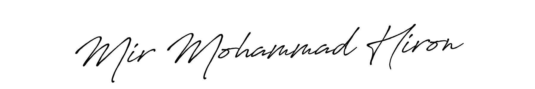 Mir Mohammad Hiron stylish signature style. Best Handwritten Sign (Antro_Vectra_Bolder) for my name. Handwritten Signature Collection Ideas for my name Mir Mohammad Hiron. Mir Mohammad Hiron signature style 7 images and pictures png