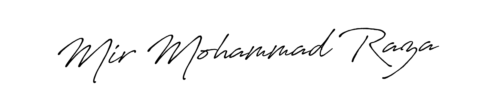 Use a signature maker to create a handwritten signature online. With this signature software, you can design (Antro_Vectra_Bolder) your own signature for name Mir Mohammad Raza. Mir Mohammad Raza signature style 7 images and pictures png