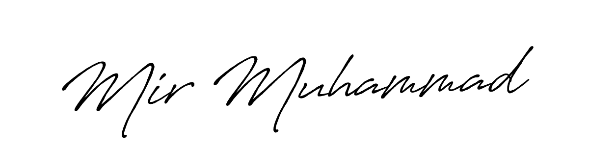 Also You can easily find your signature by using the search form. We will create Mir Muhammad name handwritten signature images for you free of cost using Antro_Vectra_Bolder sign style. Mir Muhammad signature style 7 images and pictures png